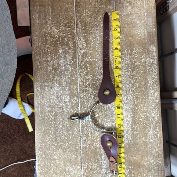 Genuine, leather spurs with straps new - Picture 5 of 11